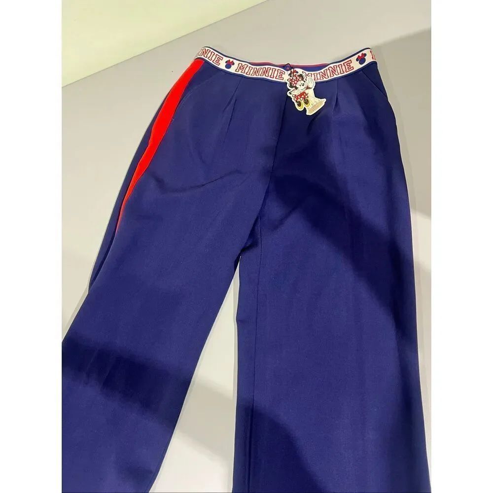 Disney Limited Edition Minnie Majorette Straight Leg Tailored Pants Navy 16 - Picture 4 of 7